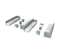 KIBONCY Set di divani e tavolini da ingresso, area di attesa della sala attività, reception e area di riposo dell'hotel, set di divani e tavolini da ufficio semplici e moderni(M)