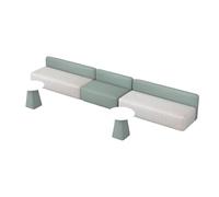 KIBONCY Set di divani e tavolini da ingresso, area di attesa della sala attività, reception e area di riposo dell'hotel, set di divani e tavolini da ufficio semplici e moderni(V)