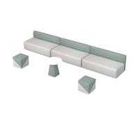 KIBONCY Set di divani e tavolini da ingresso, area di attesa della sala attività, reception e area di riposo dell'hotel, set di divani e tavolini da ufficio semplici e moderni(W)