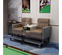 KIBONCY Set Di Divani For Guardare Il Biliardo Singoli E Doppi Con Tavolo Portaoggetti Laterale, Set Di Divani For Spettatori Da Biliardo, Mobili Da Salotto For Sala Da Biliardo, Club Sportivo(H,2)