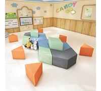 KIBONCY Set di divani for il tempo libero triangolari dalla forma insolita for istituti di formazione, biblioteche, aree frontali aziendali, sale conferenze, sale riunioni(D)