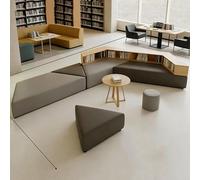 KIBONCY Set di divani for la reception degli ospiti - Posti a sedere for banchetti dalla forma unica con tavolino, libreria e vano portaoggetti for lounge dell'ufficio o area di attesa(E)