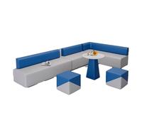 KIBONCY Set di divani for studio di yoga creativo for il tempo libero, area di riposo, area di attesa, reception del negozio, set di divani for sala attività scolastiche(F)