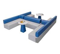 KIBONCY Set di divani for studio di yoga creativo for il tempo libero, area di riposo, area di attesa, reception del negozio, set di divani for sala attività scolastiche(M)