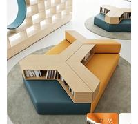 KIBONCY Set di divani for ufficio for il tempo libero, gruppo di posti a sedere lounge creativo astratto, for asilo nido, lobby, lounge e centro di formazione(E)