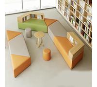 KIBONCY Set di divani for ufficio for il tempo libero, gruppo di posti a sedere lounge creativo astratto, for asilo nido, lobby, lounge e centro di formazione(H)