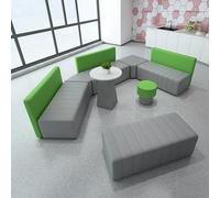 KIBONCY Set di divani for ufficio for il tempo libero, moderna sala relax aziendale, area pubblica, lobby, forma unica: comode sedute modulari for spazi di lavoro collaborativi(E)