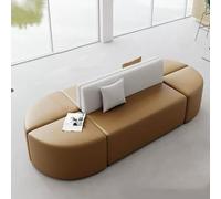 KIBONCY Set Di Divani For Ufficio Modulari Con Contenitore Divanetto Commerciale In Pelle Posti A Sedere For Sala Pausa Reception Tavolino Libreria Mobili Combinati For, Casa, Bar(2.4x1.2m/1)