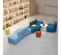 KIBONCY Set di divani minimalisti dalla forma unica - Sedute for il tempo libero a forma di banchetto for la hall dell'ufficio, l'area reception o la sala d'attesa - Tessuto facile da pulire(H)
