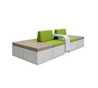 KIBONCY Set Di Divani Moderni For Reception Con Base Laccata Lucida, Posti A Sedere Curvi Creativi For Sala D'attesa For L'atrio Della Banca, Poltrona Lounge Di Lusso E Tavolo For Sala Affari(C)