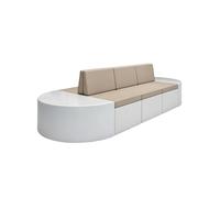 KIBONCY Set Di Divani Moderni For Reception Con Base Laccata Lucida, Posti A Sedere Curvi Creativi For Sala D'attesa For L'atrio Della Banca, Poltrona Lounge Di Lusso E Tavolo For Sala Affari(D)