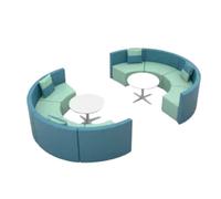 KIBONCY Set Di Divani Moderni For Reception Modulari Con Tavolino Da Caffè, Posti A Sedere Creativi For Lounge Componibili For Lobby Aziendale, Area Di Attesa Del Centro Commerciale(Q)