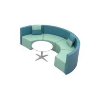 KIBONCY Set Di Divani Moderni For Reception Modulari Con Tavolino Da Caffè, Posti A Sedere Creativi For Lounge Componibili For Lobby Aziendale, Area Di Attesa Del Centro Commerciale(P)