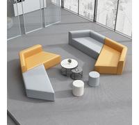 KIBONCY Set Di Divani Moderni For Reception Modulari For Ufficio Con Tavolino Da Caffè, Posti A Sedere Geometrici Creativi For Lobby Aziendale, Area Di Attesa E Studio Del Centro(E)