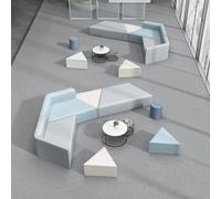 KIBONCY Set Di Divani Moderni For Reception Modulari For Ufficio Con Tavolino Da Caffè, Posti A Sedere Geometrici Creativi For Lobby Aziendale, Area Di Attesa E Studio Del Centro(O)