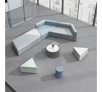 KIBONCY Set Di Divani Moderni For Reception Modulari For Ufficio Con Tavolino Da Caffè, Posti A Sedere Geometrici Creativi For Lobby Aziendale, Area Di Attesa E Studio Del Centro(M)