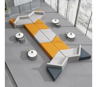KIBONCY Set Di Divani Moderni For Reception Modulari For Ufficio Con Tavolino Da Caffè, Posti A Sedere Geometrici Creativi For Lobby Aziendale, Area Di Attesa E Studio Del Centro(I)