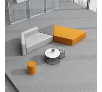 KIBONCY Set Di Divani Moderni For Reception Modulari For Ufficio Con Tavolino Da Caffè, Posti A Sedere Geometrici Creativi For Lobby Aziendale, Area Di Attesa E Studio Del Centro(J)
