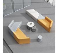 KIBONCY Set Di Divani Moderni For Reception Modulari For Ufficio Con Tavolino Da Caffè, Posti A Sedere Geometrici Creativi For Lobby Aziendale, Area Di Attesa E Studio Del Centro(L)