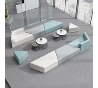 KIBONCY Set Di Divani Moderni For Reception Modulari For Ufficio Con Tavolino Da Caffè, Posti A Sedere Geometrici Creativi For Lobby Aziendale, Area Di Attesa E Studio Del Centro(G)