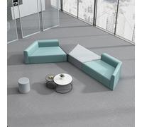KIBONCY Set Di Divani Moderni For Reception Modulari For Ufficio Con Tavolino Da Caffè, Posti A Sedere Geometrici Creativi For Lobby Aziendale, Area Di Attesa E Studio Del Centro(D)