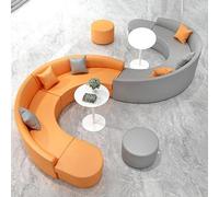 KIBONCY Set di divani modulari dalla forma unica: posti a sedere moderni e minimalisti for la hall dell'hotel, l'area reception, la sala d'attesa o lo studio creativo(A)