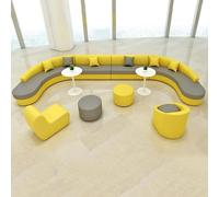 KIBONCY Set di divani modulari dalla forma unica: posti a sedere moderni e minimalisti for la hall dell'hotel, l'area reception, la sala d'attesa o lo studio creativo(C)