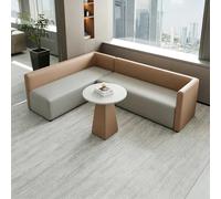 KIBONCY Set Di Divani Modulari For Reception. Divano Moderno Con Tavolino In Accento E Pouf A Cubo For La Sala D'attesa Del Centro Di Formazione Della Hall Dell'ufficio(A5)