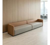 KIBONCY Set Di Divani Modulari For Reception. Divano Moderno Con Tavolino In Accento E Pouf A Cubo For La Sala D'attesa Del Centro Di Formazione Della Hall Dell'ufficio(A15)