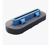 KIBONCY Set di divani modulari for reception, mobili for area d'attesa for lobby moderna for ufficio, for banca, clinica, centro di formazione con tavolino e tavolini laterali(E)