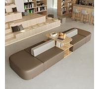 KIBONCY Set di divani modulari for reception - Sedute for lounge d'attesa dalla forma unica con tavolino abbinato, ideali for la hall dell'ufficio, il salone o l'area ospiti dell'hotel(A)