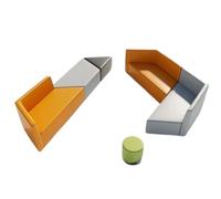 KIBONCY Set di divani modulari geometrici, moduli triangolari e quadrati ad incastro, rivestimento di livello commerciale for uffici collaborativi e spazi di studi creativi(H)