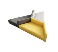 KIBONCY Set di divani modulari geometrici, moduli triangolari e quadrati ad incastro, rivestimento di livello commerciale for uffici collaborativi e spazi di studi creativi(O)