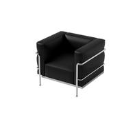KIBONCY Set Di Divani Modulari Industriali Moderni For Lounge Bar Caffetteria Divano Componibile In Ecopelle Nera Con Struttura Cromata Mobili Commerciali For Ufficio Reception Sala VIP(D)