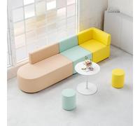 KIBONCY Set Di Divani Modulari Moderni For Reception, Divani Componibili In Varie Combinazioni For Posti A Sedere In Ufficio, Sala D'attesa, Scuola Materna E Hall(B)