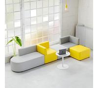 KIBONCY Set Di Divani Modulari Moderni For Reception, Divani Componibili In Varie Combinazioni For Posti A Sedere In Ufficio, Sala D'attesa, Scuola Materna E Hall(E)