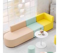 KIBONCY Set Di Divani Modulari Moderni For Reception, Divano Componibile In Varie Combinazioni Con Pouf E Tavolino Da Caffè For Ufficio, Sala D'attesa, Scuola Materna Posti A Sedere Nella Hall(I)