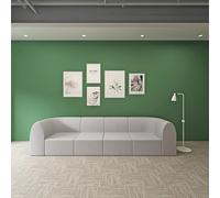 KIBONCY Set Di Divani Modulari Moderni For Reception, Varie Combinazioni Di Divani Componibili Con Pouf E Tavolino Da Caffè For Posti A Sedere Nella Hall Della Scuola Materna(C)