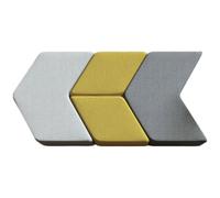 KIBONCY Set di divani ottomani geometrici modulari, panca poggiapiedi puzzle esagonale e triangolare intercambiabile for scuola materna, biblioteca, hall di hotel, soggiorno e sala giochi(3)
