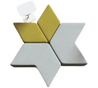 KIBONCY Set di divani ottomani geometrici modulari, panca poggiapiedi puzzle esagonale e triangolare intercambiabile for scuola materna, biblioteca, hall di hotel, soggiorno e sala giochi(7)