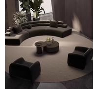 KIBONCY Set di divani semicircolari e tavolini da caffè, divano ad angolo for la reception, incontro con gli ospiti e trattative con l'hotel(B,3.4m)