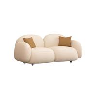 KIBONCY Set di Divano 3 Pezzi, Modulare 1+2+3 Posti con Gambe in Legno Massello per Salotto(A,Three people)