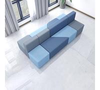 KIBONCY Set Di Divano E Tavolino Dalle Forme Irregolari,Divano Modulare Mobile,Divani Moderni Minimalisti Creativi,per Aree Reception Di Ufficio E Istituzioni Educative(F)