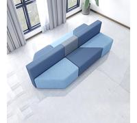 KIBONCY Set Di Divano E Tavolino Dalle Forme Irregolari,Divano Modulare Mobile,Divani Moderni Minimalisti Creativi,per Aree Reception Di Ufficio E Istituzioni Educative(G)