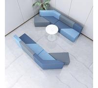 KIBONCY Set Di Divano E Tavolino Dalle Forme Irregolari,Divano Modulare Mobile,Divani Moderni Minimalisti Creativi,per Aree Reception Di Ufficio E Istituzioni Educative(E)