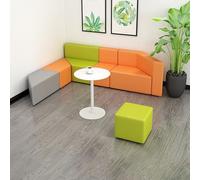 KIBONCY Set Di Divano E Tavolino Dalle Forme Irregolari,Divano Modulare Mobile,Divani Moderni Minimalisti Creativi,per Aree Reception Di Ufficio E Istituzioni Educative(H)