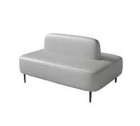 KIBONCY Set Di Mobili Commerciali Moderni, Poltrona In Plastica Bianca, Tavolo In Marmo, Divanetto Grigio E Panca For Posti A Sedere In Bar, Panetteria, Libreria E Ristorante(B)