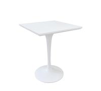KIBONCY Set Di Mobili Moderni Con Accenti Creativi, Sedia E Panca In Tubo Audace Floccato Blu Reale Con Tavolo A Tulipano Rotondo Bianco For L'arredamento Interno Del Lounge(K)