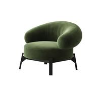 KIBONCY Set Di Poltrone Singole Moderne E Di Lusso Con Piano In Pietra - Pelle Nappa, Base In Acciaio Al Carbonio For La Reception Del Lounge Bar Dell'hotel(L)