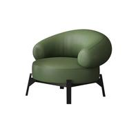 KIBONCY Set Di Poltrone Singole Moderne E Di Lusso Con Piano In Pietra - Pelle Nappa, Base In Acciaio Al Carbonio For La Reception Del Lounge Bar Dell'hotel(G)